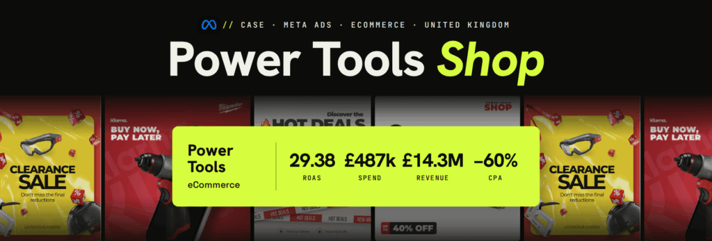 Power Tools Shop paid media case study